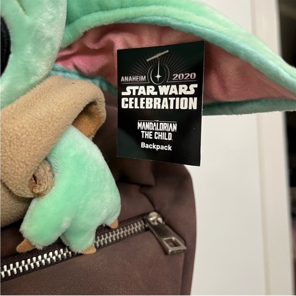Rare Star Wars BABY YODA 🥺❤️ Celebration Mandalorian The Child Backpack NWT ! - Picture 8 of 12